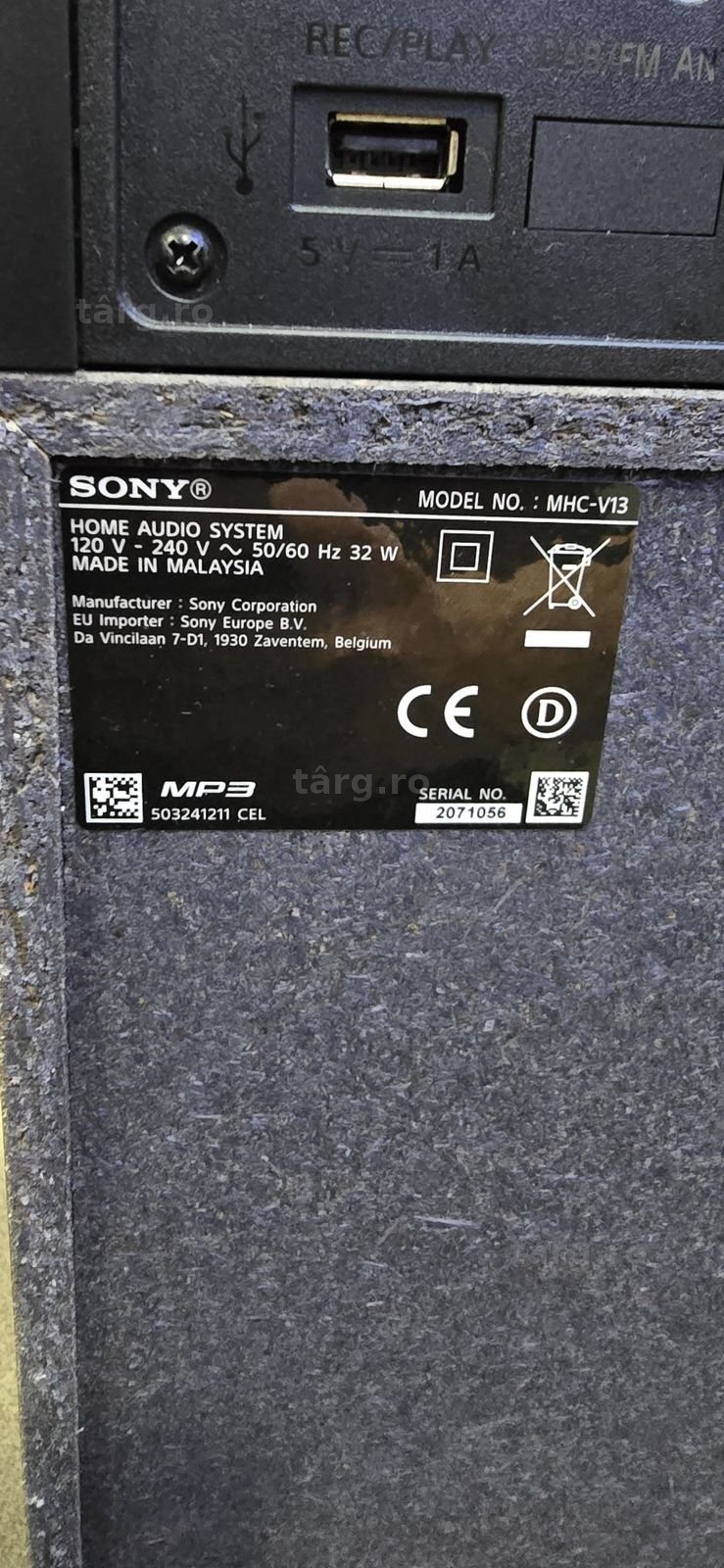 Hope Amanet P6 Boxa Sony MHC V13 2