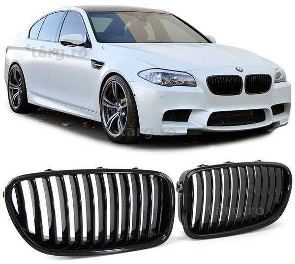 Grila BMW F10 F11 10-17 grila simpla negru lucios