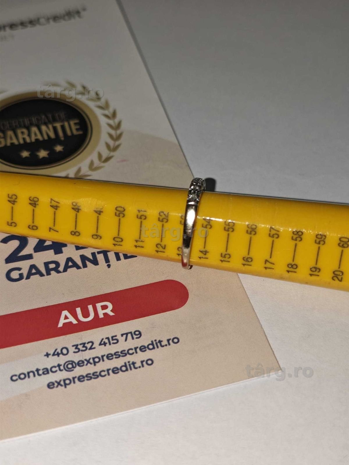 (AG42) Inel aur alb 18 K 2.52g  b.33911.7 - Garantie 2 ani 4