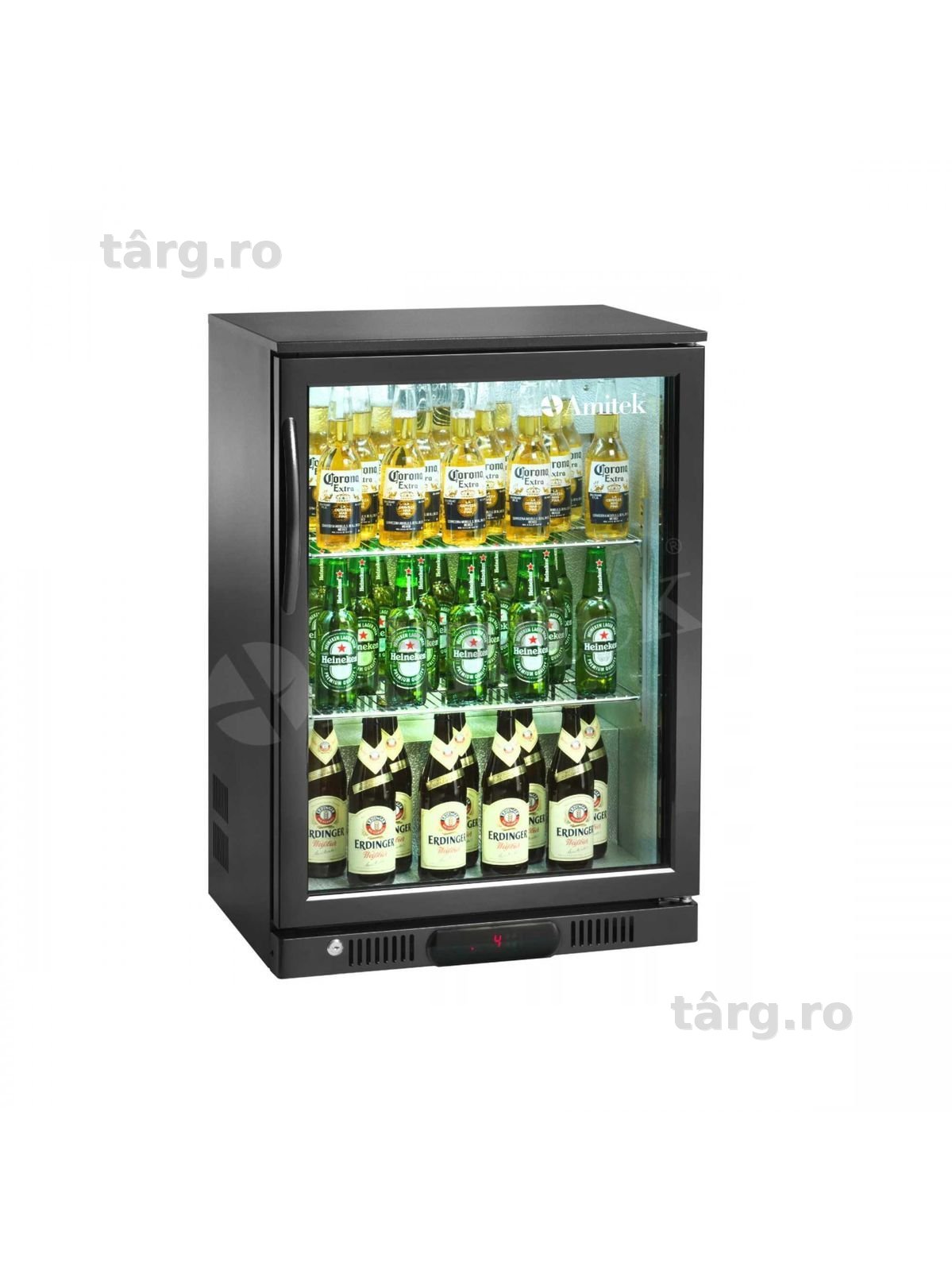 Amitek AK101BB-Vitrina refrigerare bauturi 126 litri;Vitrina rece bar