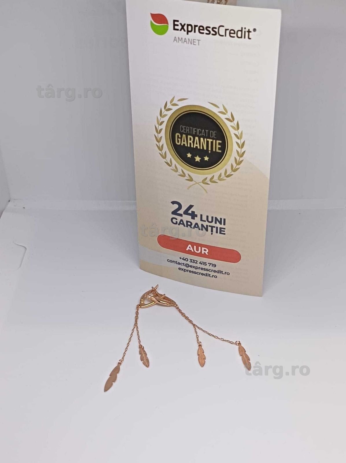 Cercei Aur 14K 2.75g (Ag4 Dacia B.52303.6) Garantie 2 ani