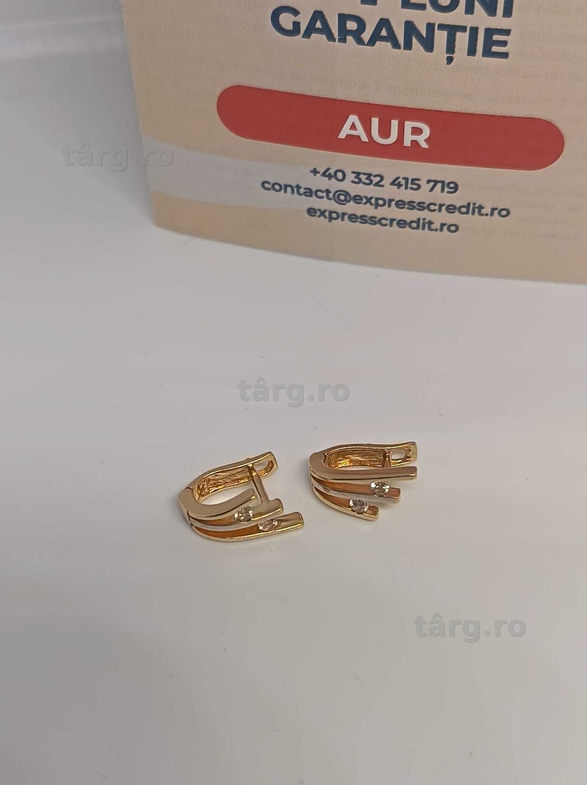 Cercei Aur 14K 2.95g (Ag4 Dacia B.52263.1) Garantie 2 ani 2