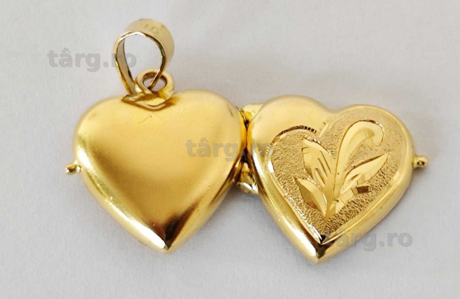 Medalion - Inima aur 22K , 4.52 gr. Vanzare in locatie (AG35 B 34584) Garantie 2ani! 2