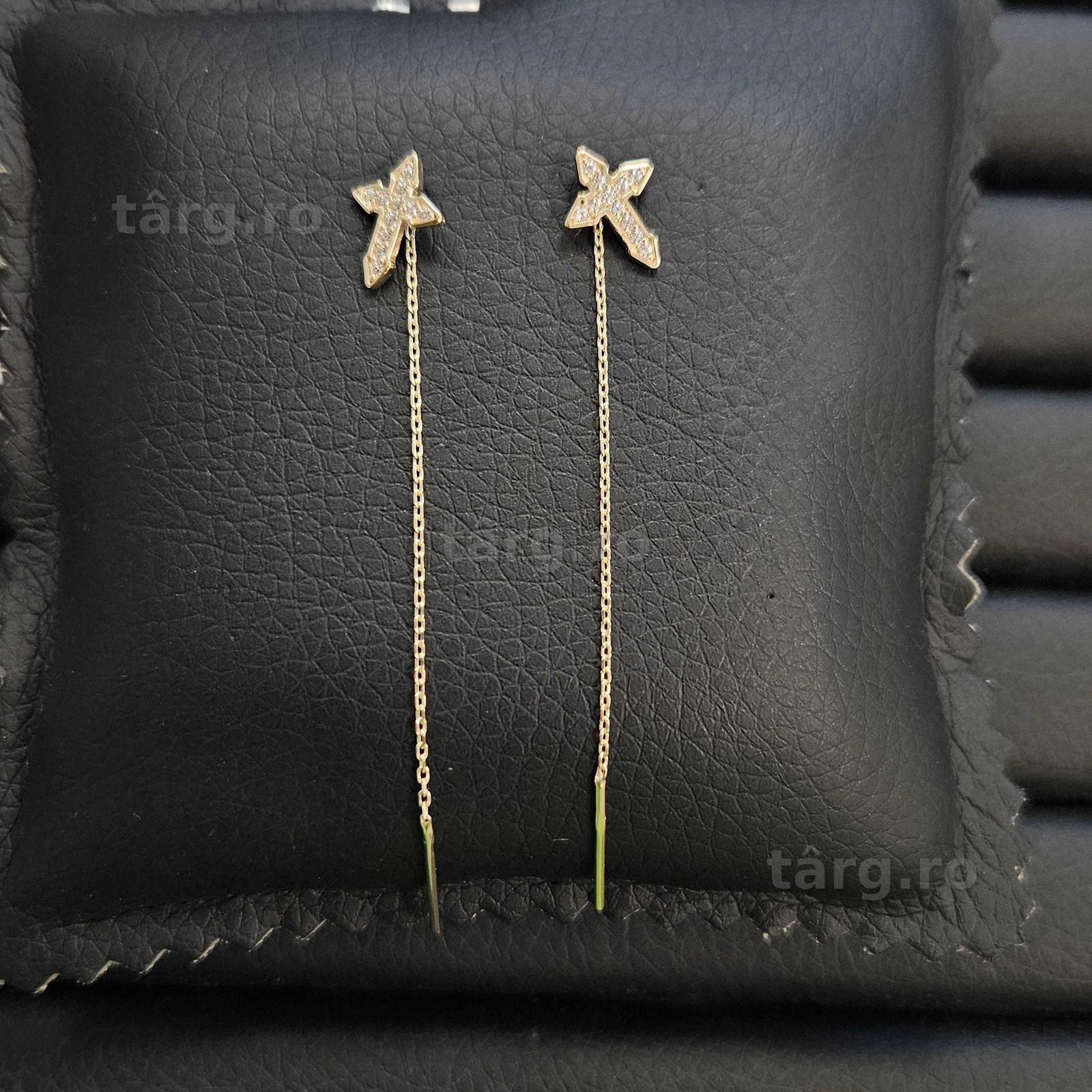 Cercei Aur 14K - 1.27 grame / 600 lei ( B34338.1 / Ag28 Doi Baieti ) 3