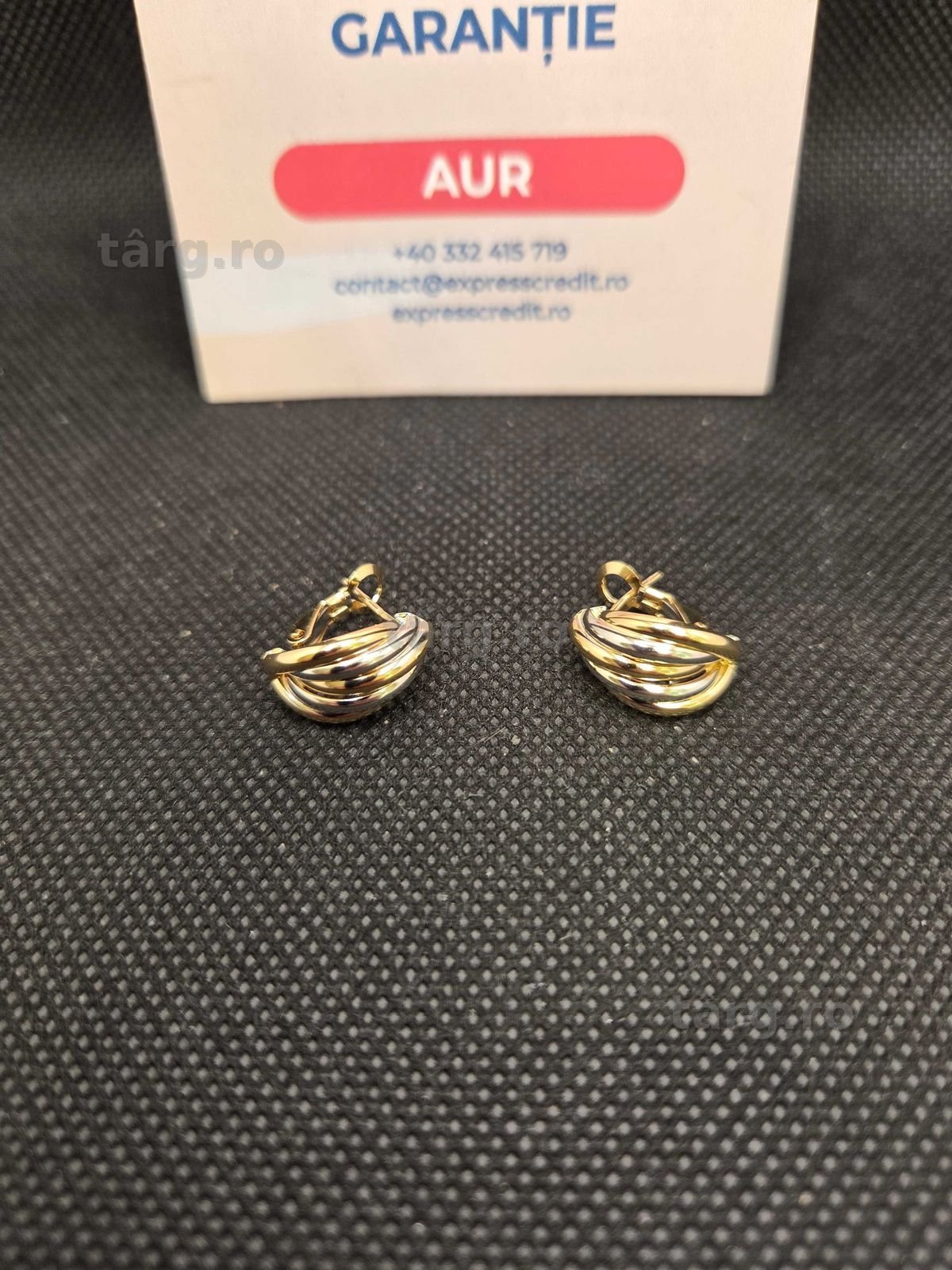 Cercei aur 14K 2.72g (50030.2 Ag11 Piata Nicolina) Garantie 2 ani! 2