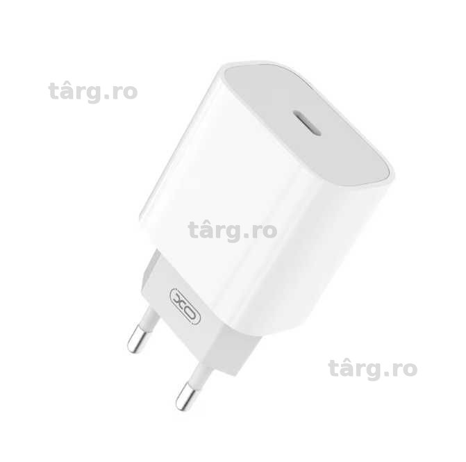 Incarcator Retea XO, 20W, 1xUSB-C, PD, White 2