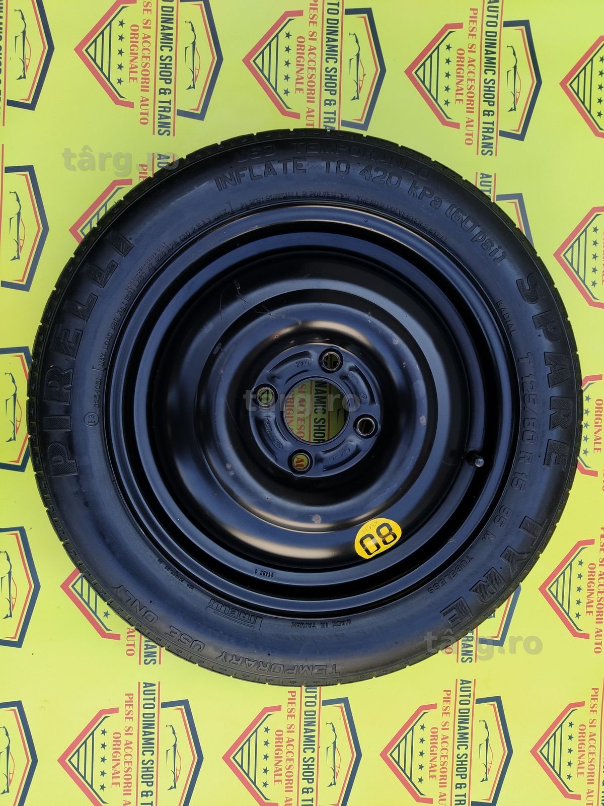 Roata rezerva slim SH originala Ford  R15  125/80/15 4X108