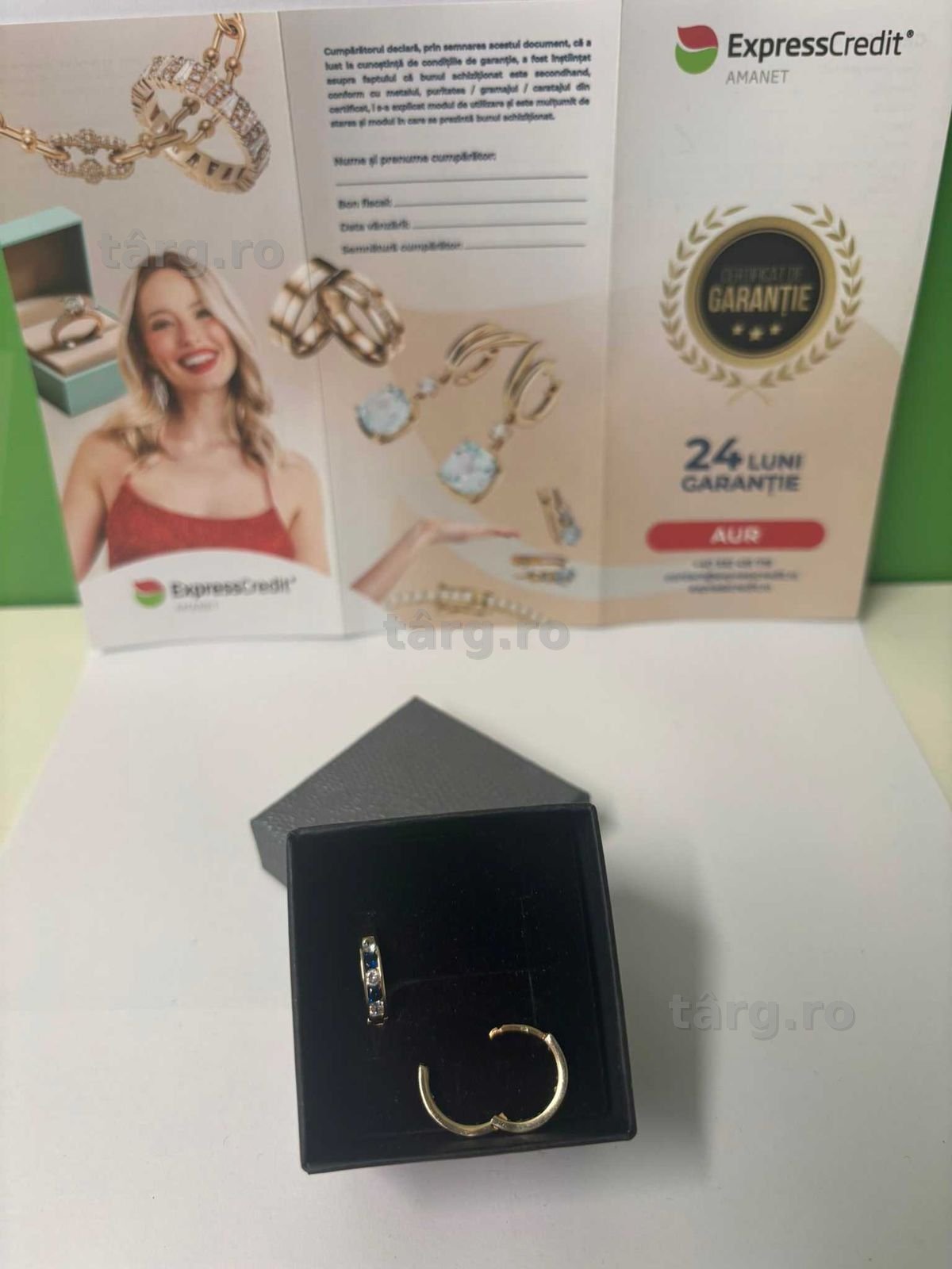 Cercei Aur 14k 2.86g (B61271.1-Tatarasi) Garantie 2 ani-1230lei 2