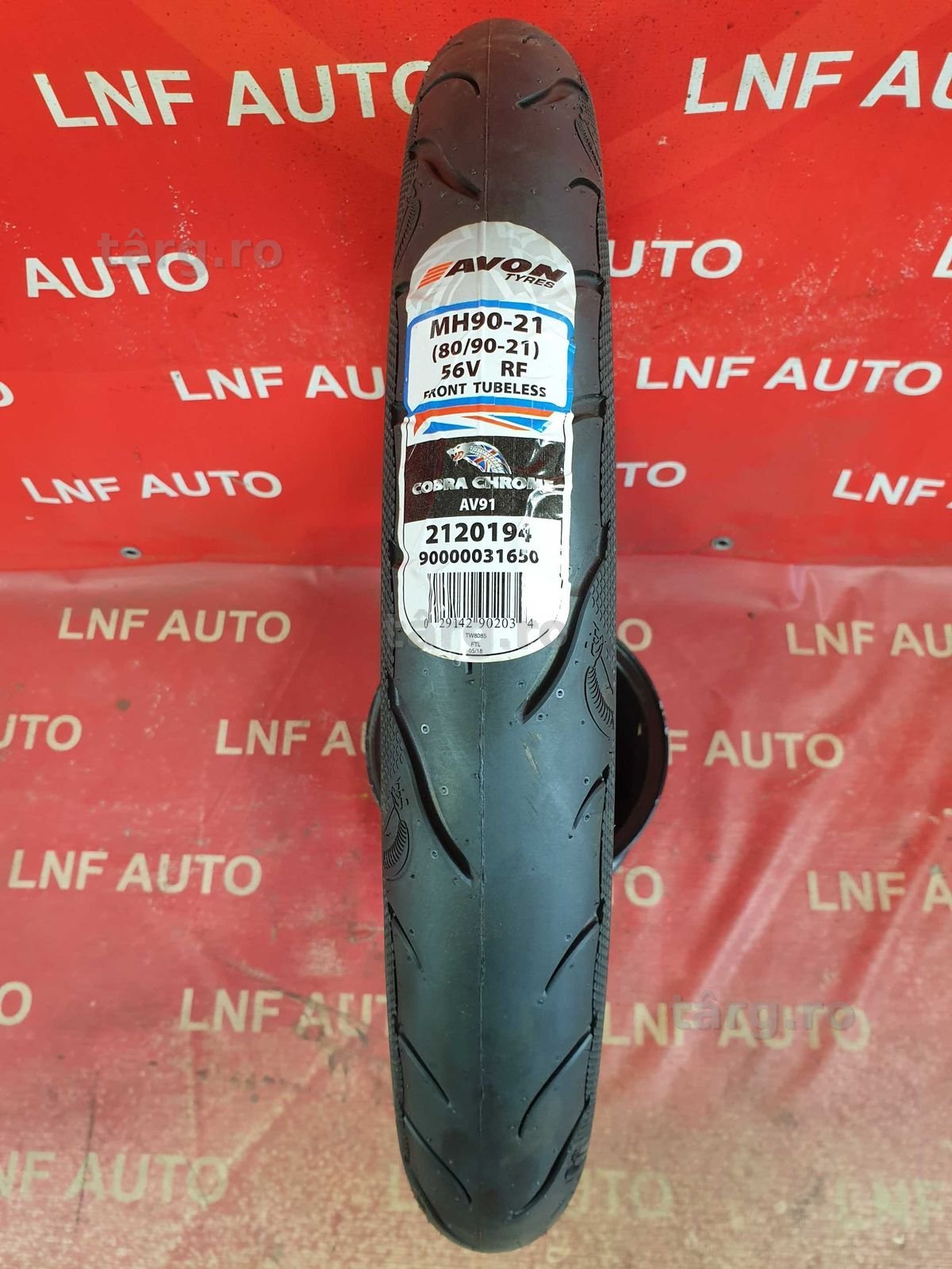 1 Anvelopa MOTO - 80/90/21 - AVON Cobra Chrome - NOUA - DOT 0622 !