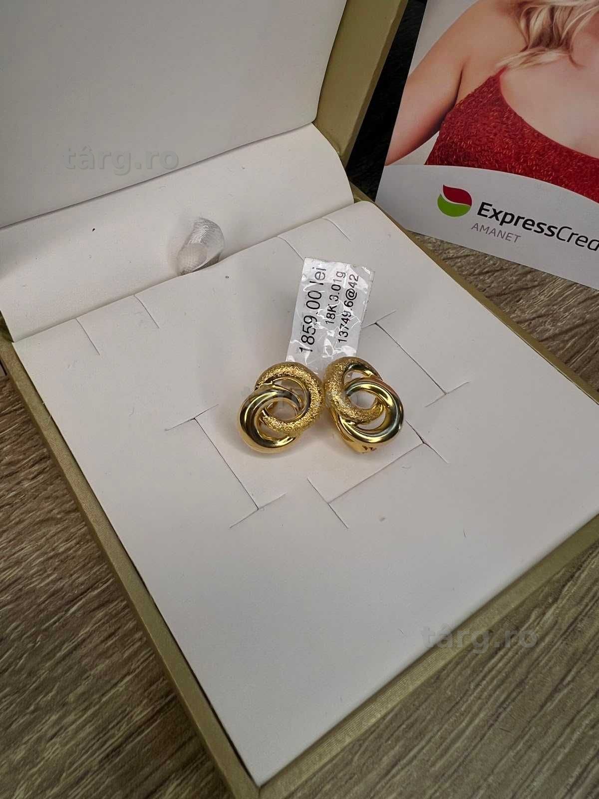 (AG42) Cercei Aur 18K 3.01g *Garantie 2 Ani* B:13749.6