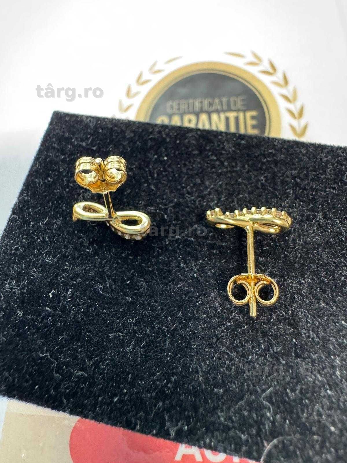 Cercei din aur 18k (69153.4/ 10 Pacurari 1) Garantie 2 ani! 5