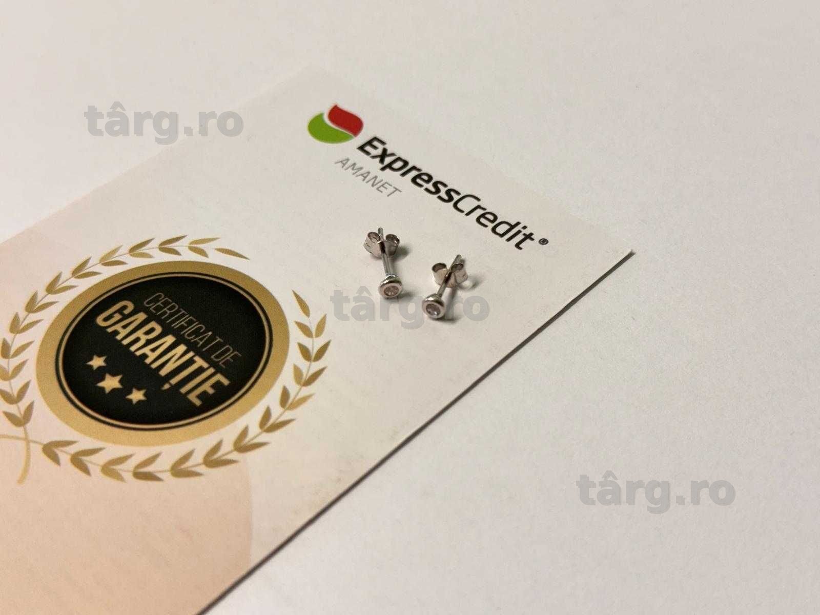 Cercei aur alb 14k 0.54g (B.61222.2-Tatarasi) Garantie 2 ani-250 lei