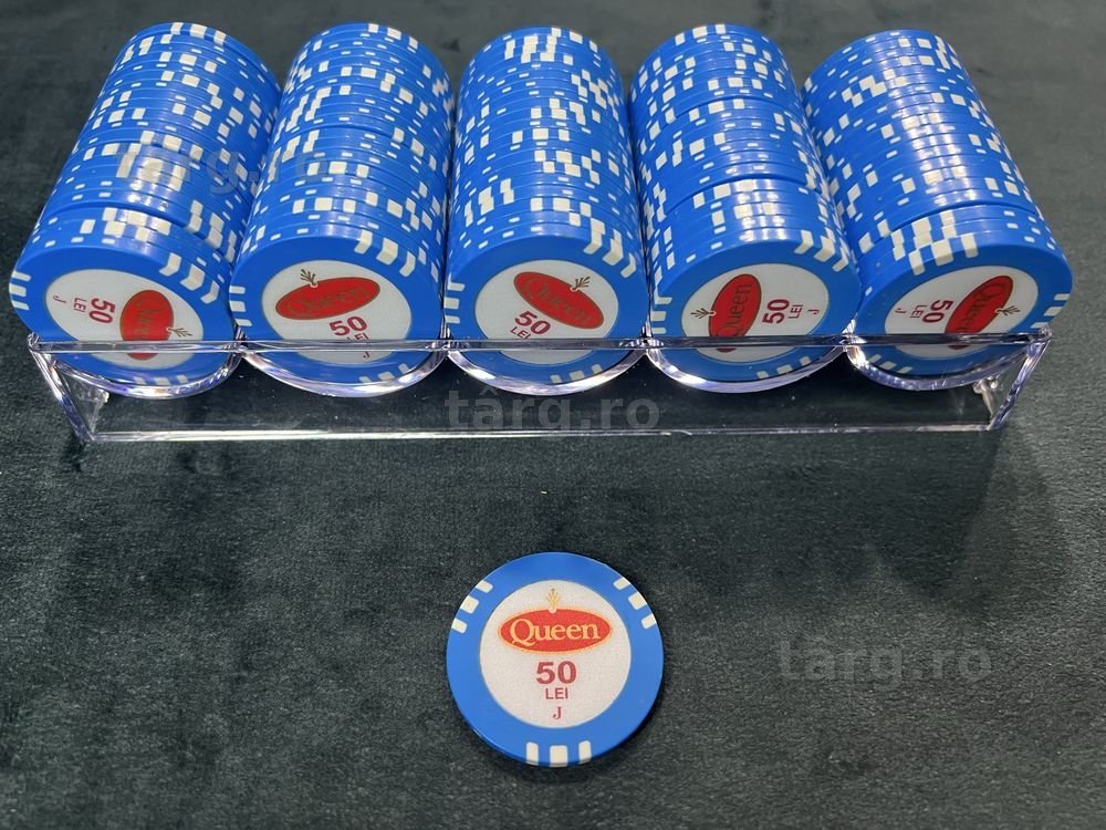 Casino Queen Poker Chips | Jetoane Poker Casino 39 mm CustomTables.eu 280,000 buc stoc urgent