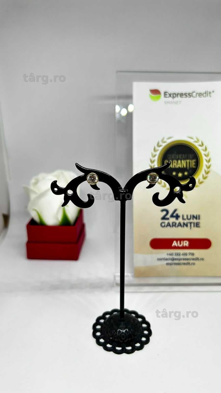 Cercei Aur 14K 1.35g (AG1 Alexandru B54362.63) - Garantie 2 ani!