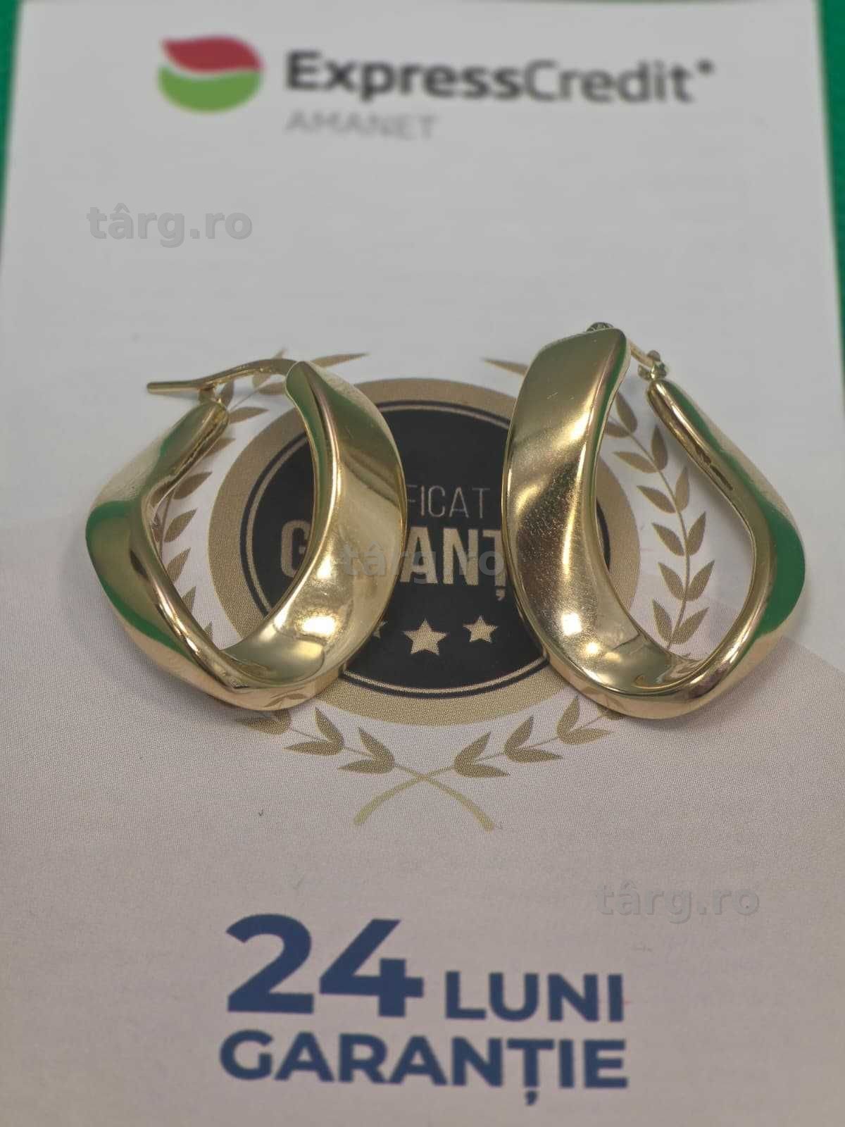 Cercei aur 14K 5.88g [Ag45 Bacau1 B.7132.1.44] 2