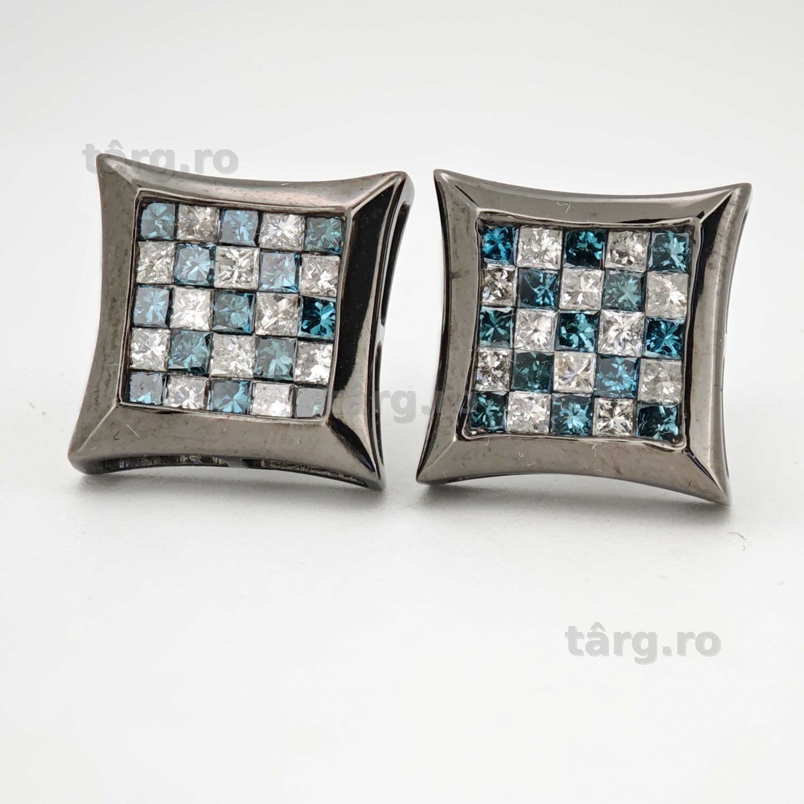 Cercei aur 14k cu diamante 3ct