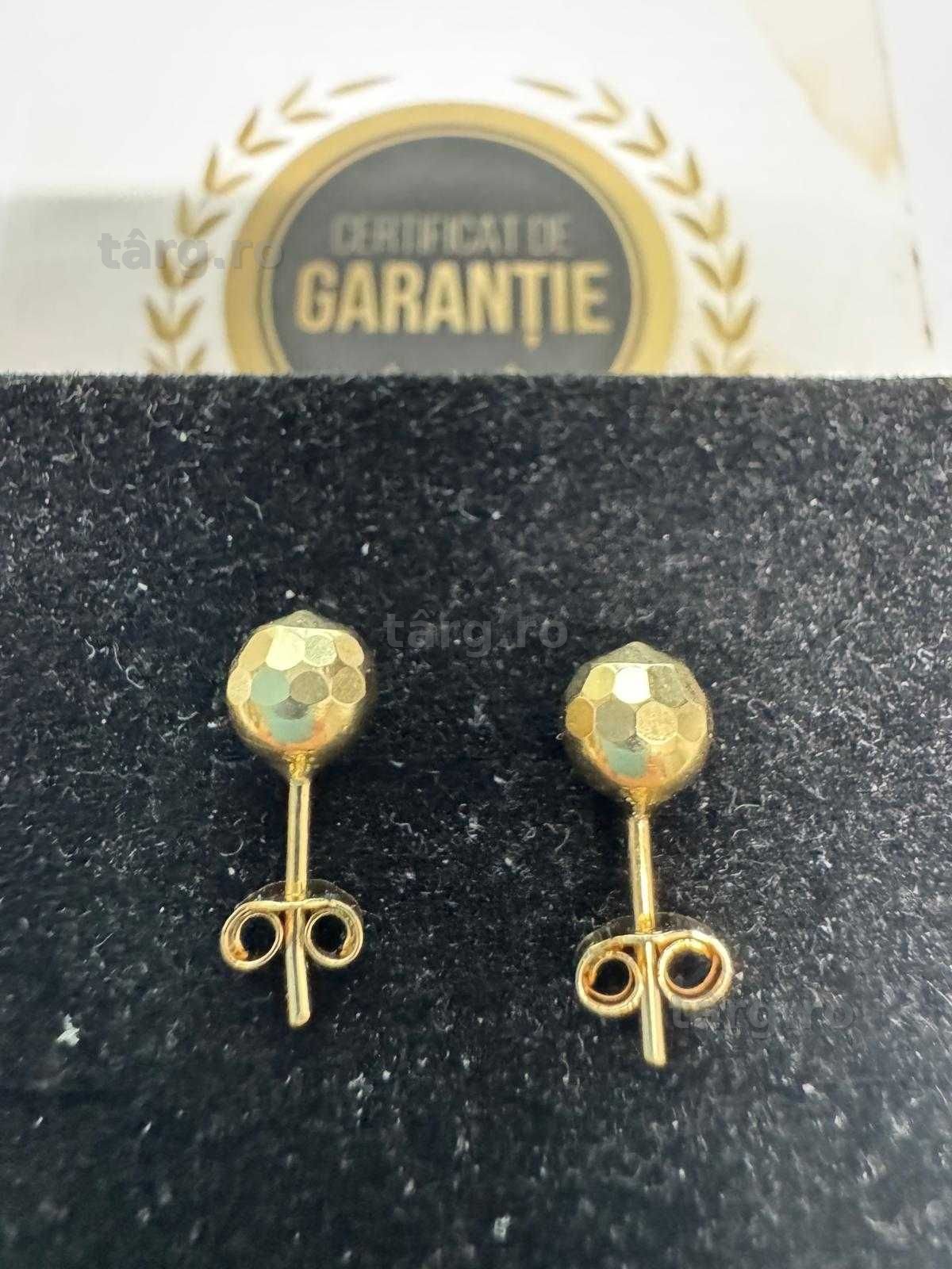 Cercei din aur 14k (70089.1/ 10 Pacurari 1) garantie 2 ani! 4