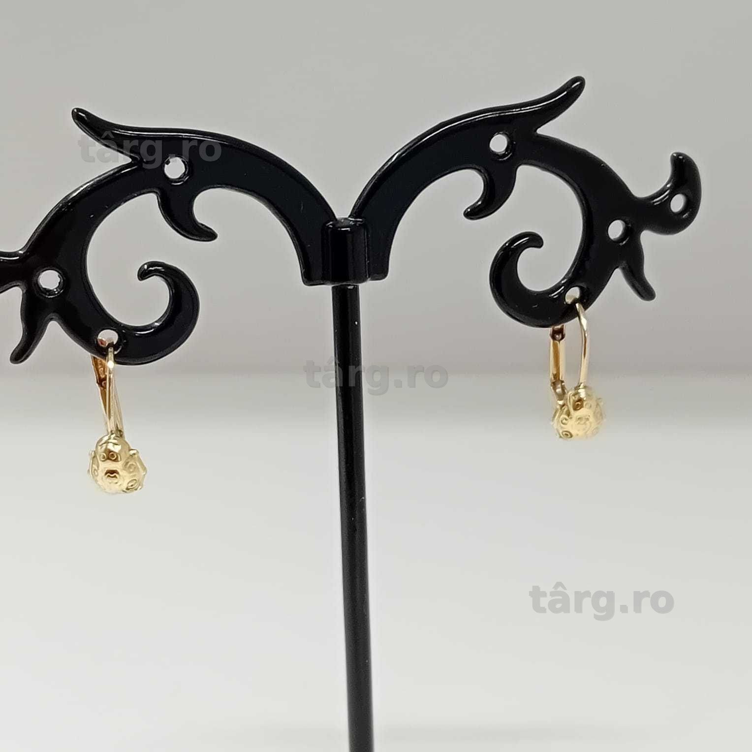 Cercei aur 14k (ag49 Esplanada b.7585) Garantie 2 Ani 2