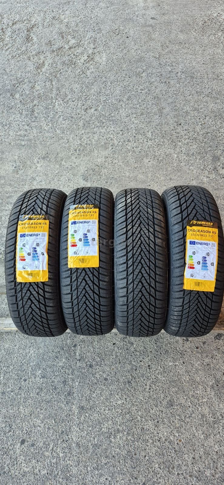 4 anvelope M+S noi Tercelo 155/65/13,dot 2025.Pretul este pe bucata.