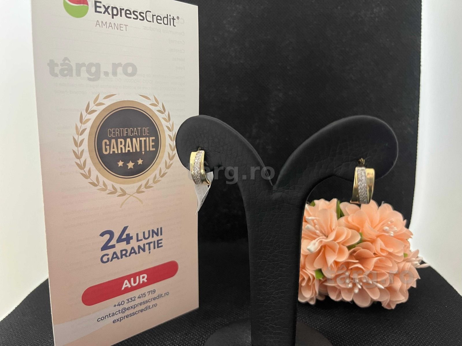 Cercei Aur 14k 2.82g (AG16 Moldova b33165.7)-Garantie 2 ani! 3