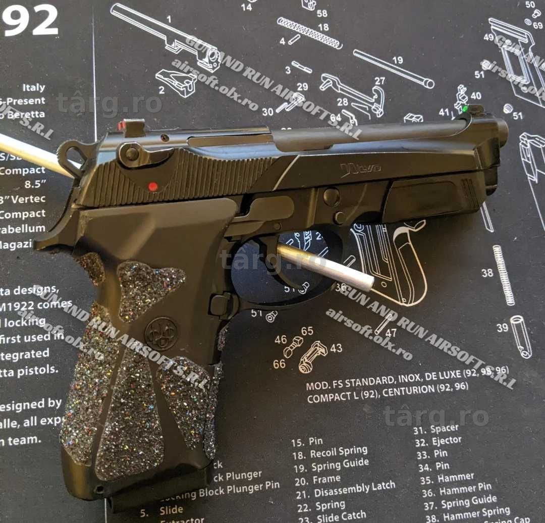 Pistol Airsoft Modificat 5J !! (cu Aer Comprimat) PUTERNIC 219 m/s