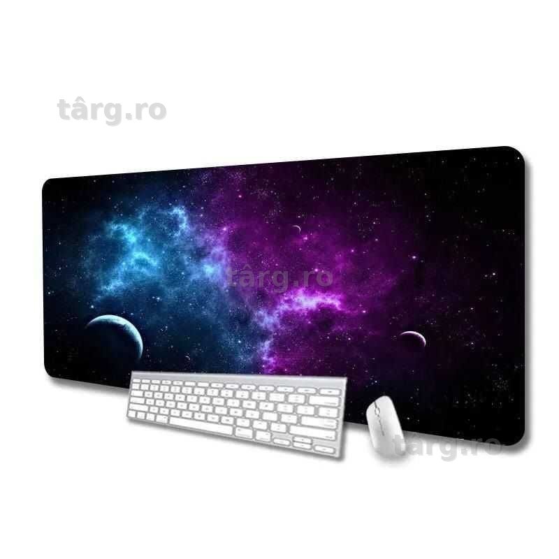 Mousepad XL Model Cosmos pentru Gameri si Home office 80 x 30 cm
