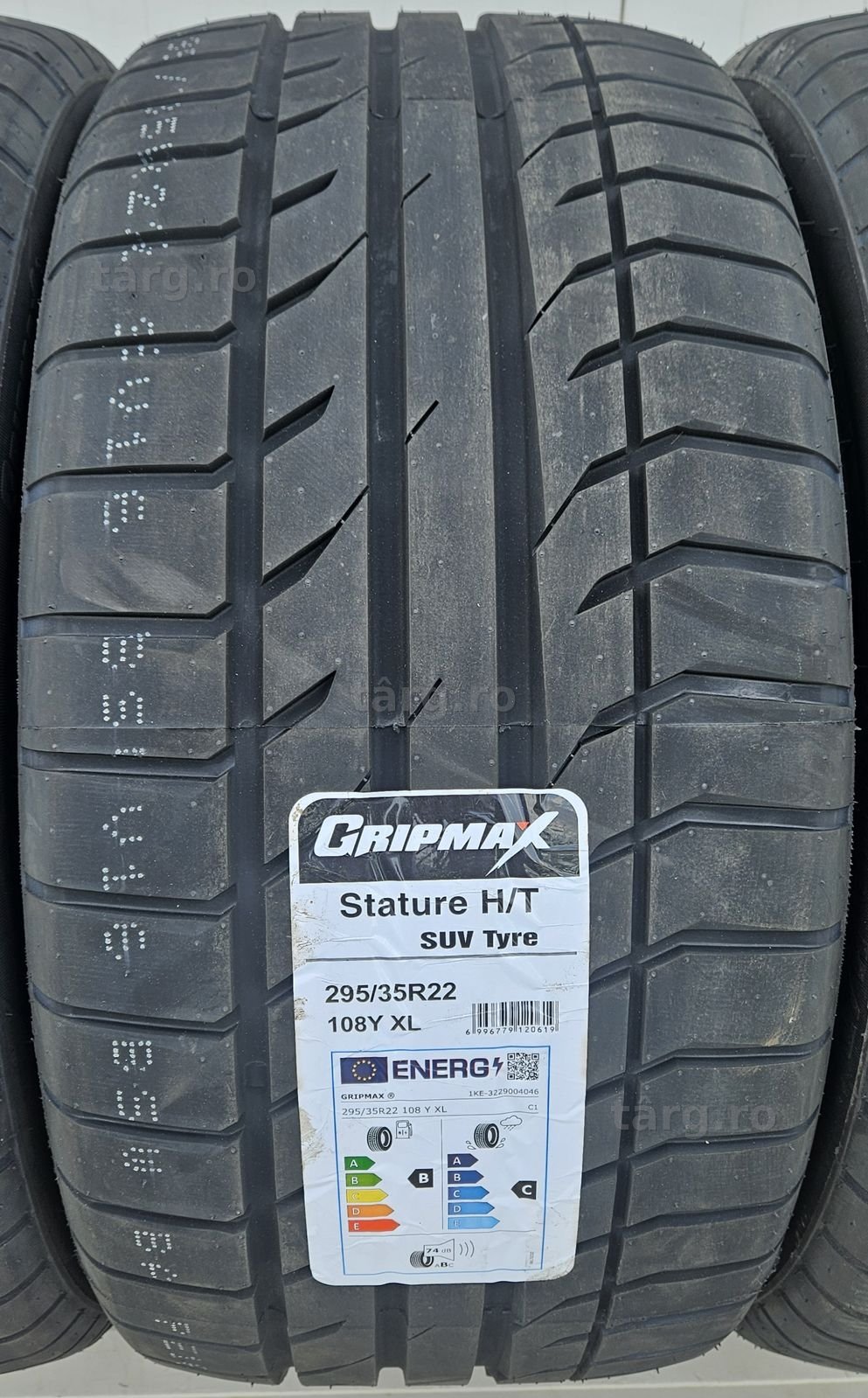 295/35 R22, 108Y XL, GRIPMAX Stature H/T, Anvelope de vara 4x4 2
