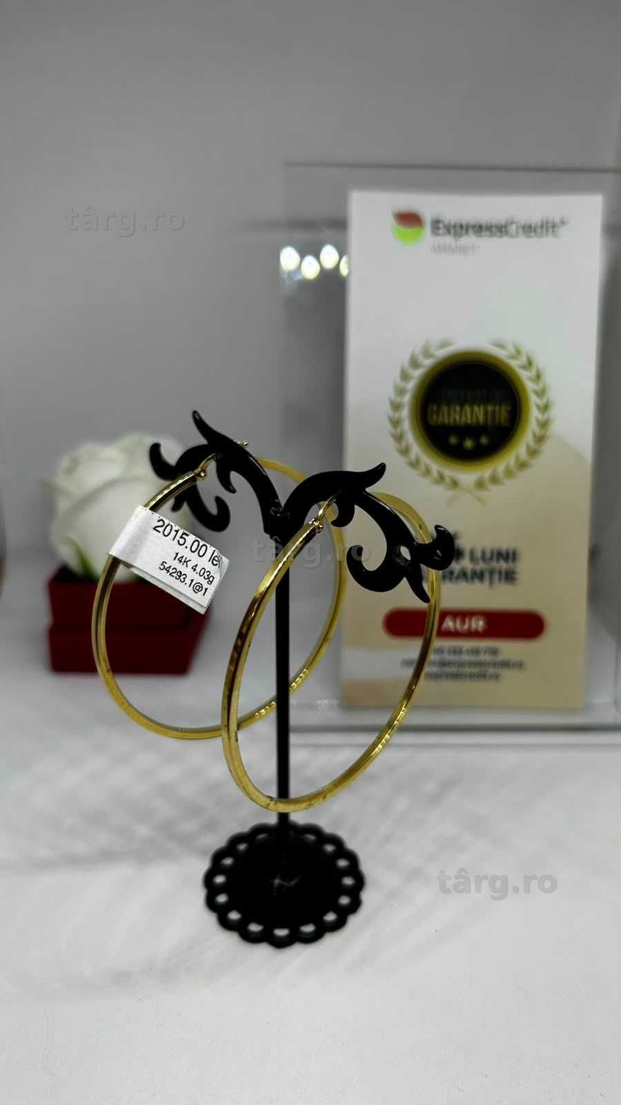 Cercei Aur 14K 4.03g (AG1 Alexandru B54293) - Garantie 2 ani! 2