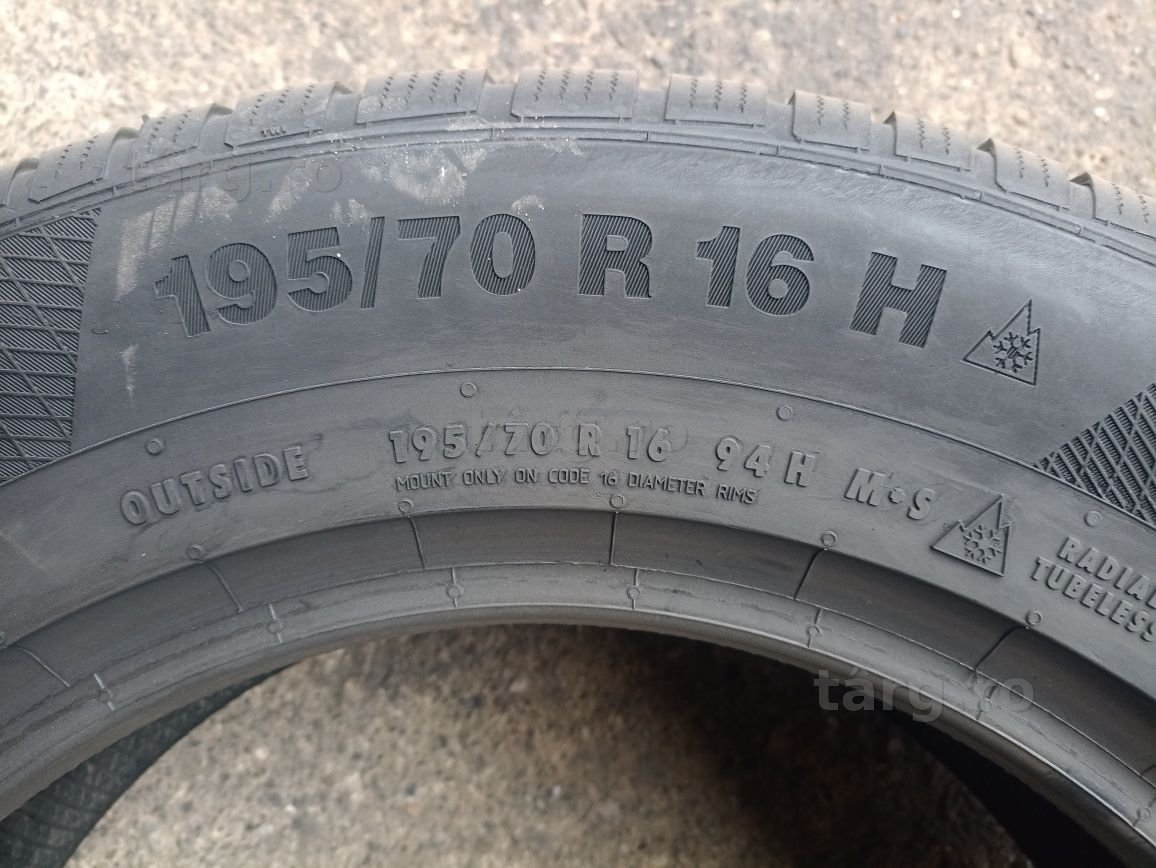 4 anvelope ca si noi de iarna Continental 195/70 R16 dot 2419 4