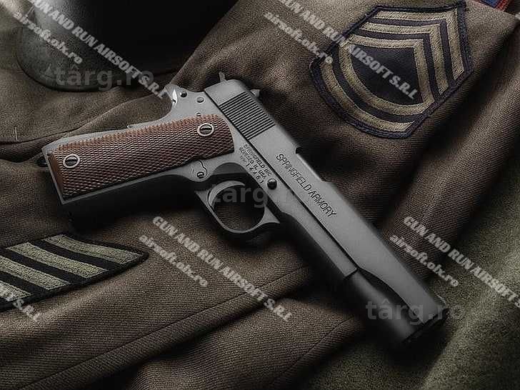 Pistol Airsoft Cu Aer Comprimat - [RECUL PUTERNIC] Co2Gaz FULL METAL!!