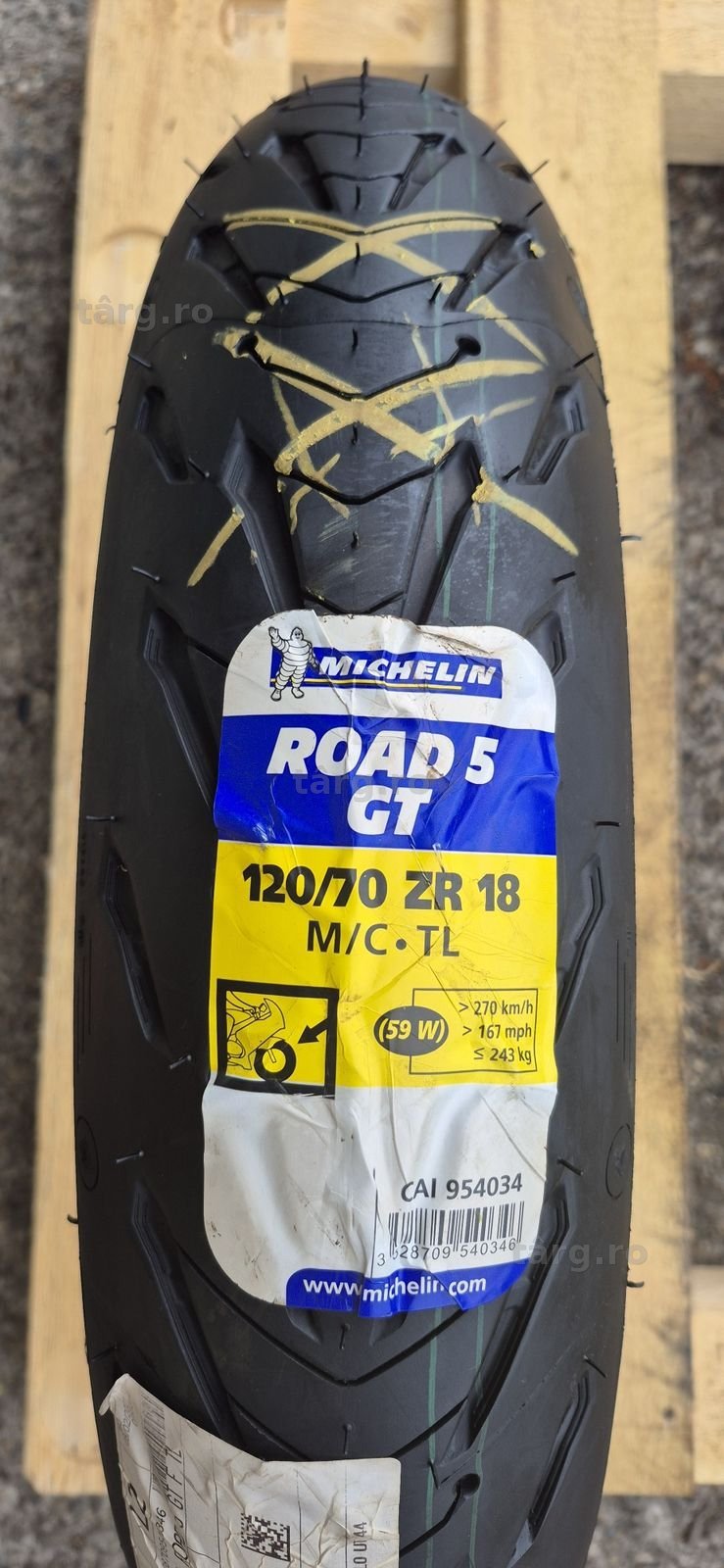 O anvelopa moto noua Michelin 120/70 ZR18,dot 2019. 2
