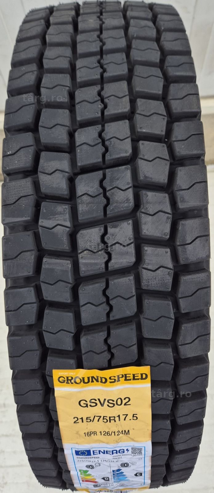 215/75 R17.5, 126M, GROUNDSPEED GSVS02 16PR, Anvelope tractiune M+S 4