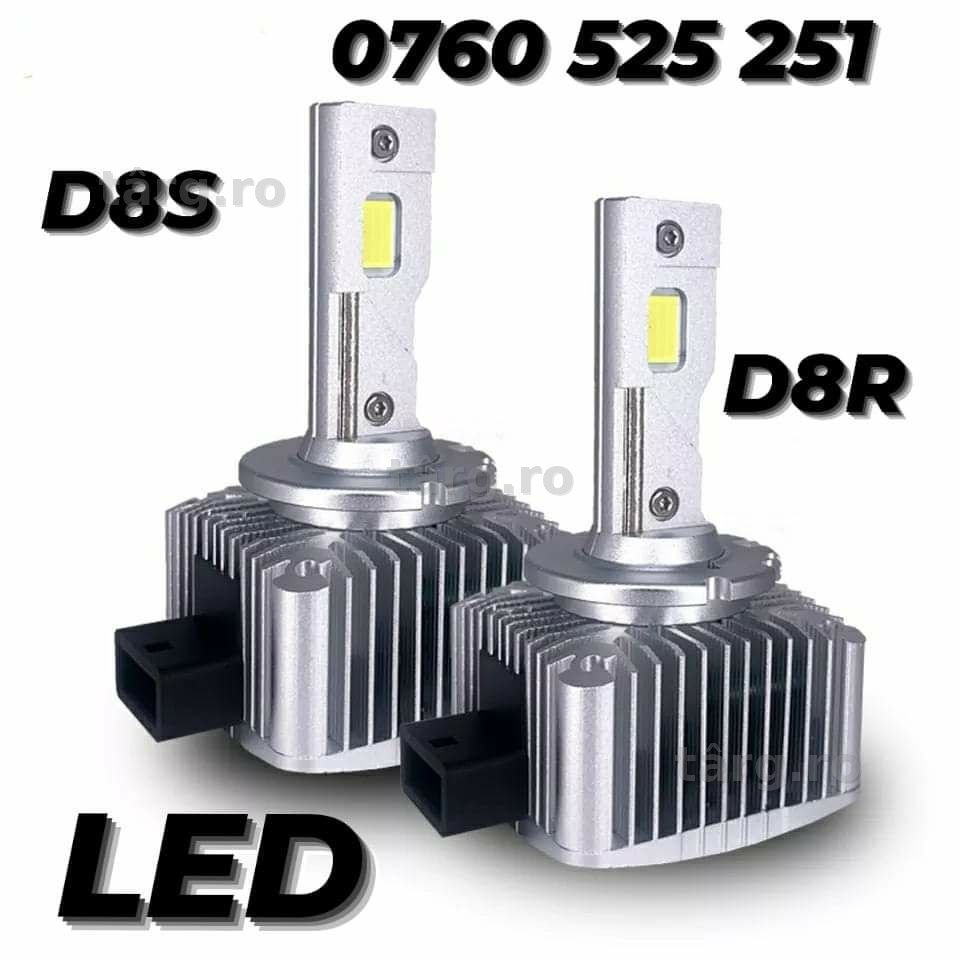 Set Două Becuri Led D8S / D8R 35000LUMENI/200WATTI/6000K