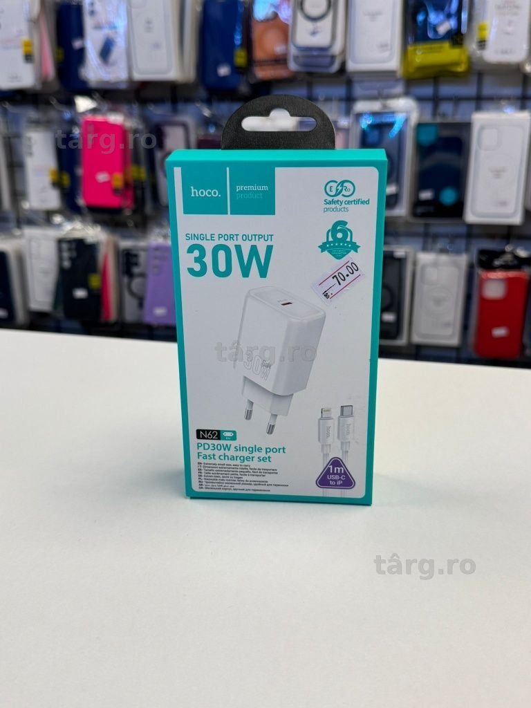 Set Hoco Adaptor si Cablu, PD30W, Cablu Lightning