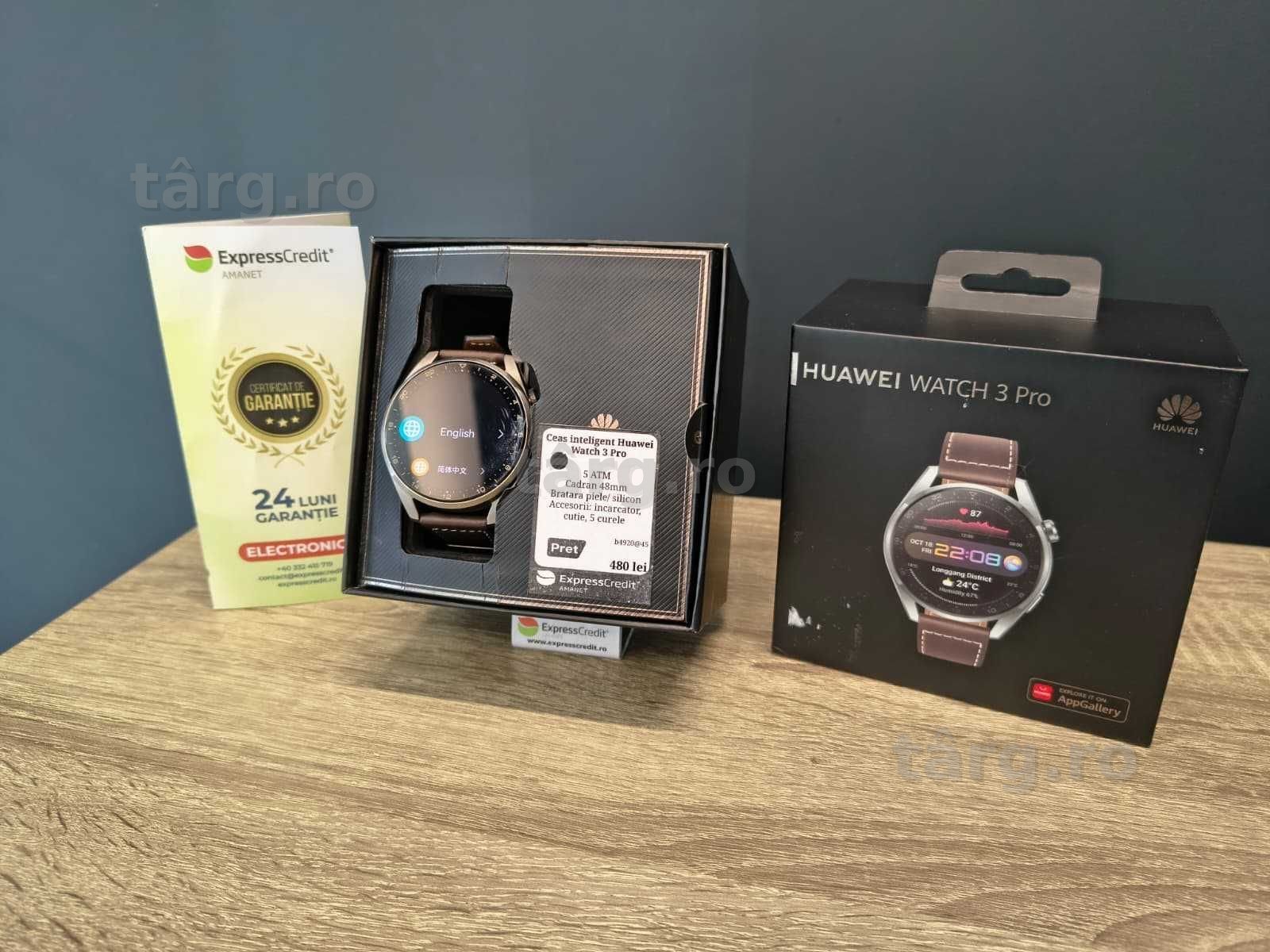 (AG51) Huawei Watch 3 Pro b4920 - Garantie 2 ani!