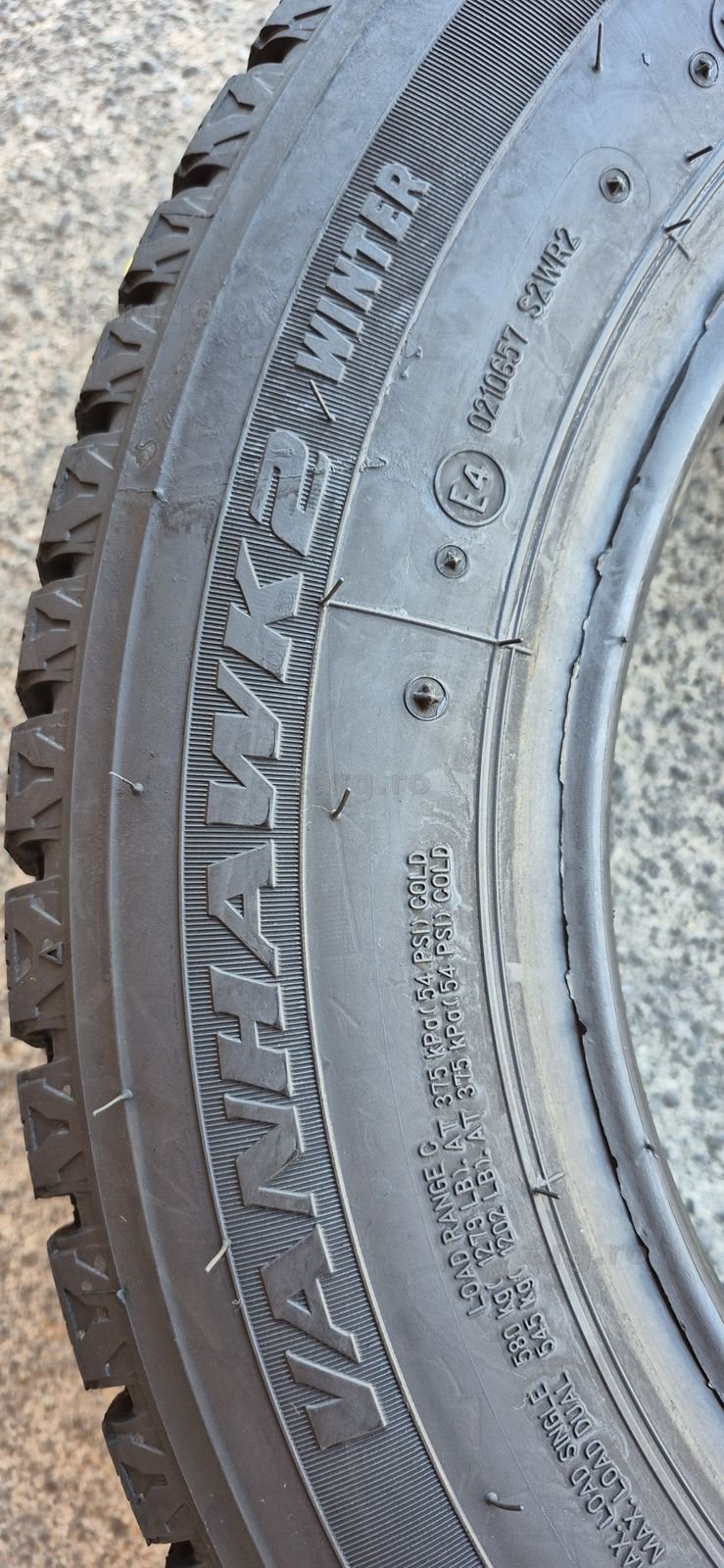4 anvelope iarna ca noi Firestone 165/70/14C.Pretul este pe bucata. 6