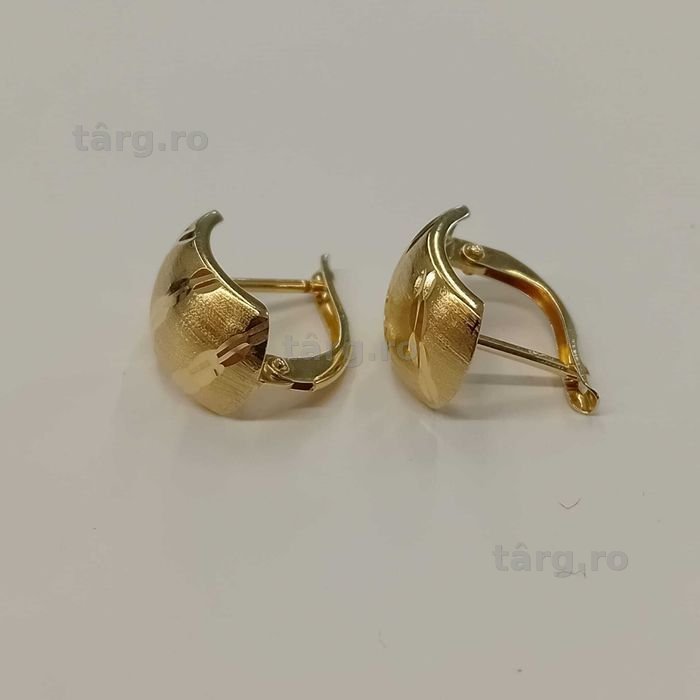 Cercei aur 14k 1.69g (ag49 Esplanada b.7206) Garantie 2 Ani 4