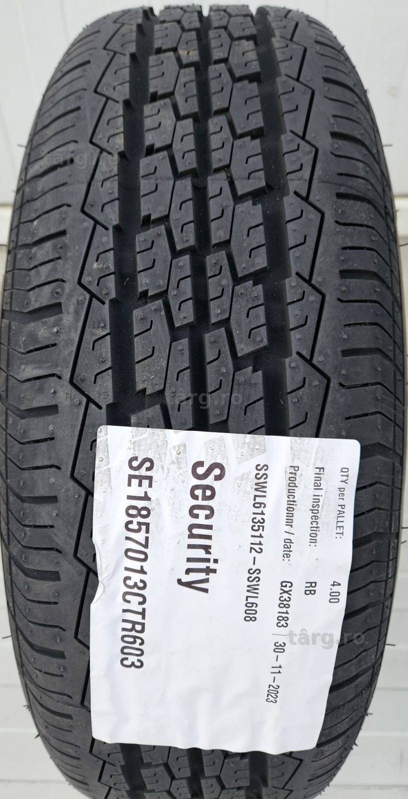 Roata 185/70 R13C, 106N, Anvelopa Security pe Janta 6Jx13 2