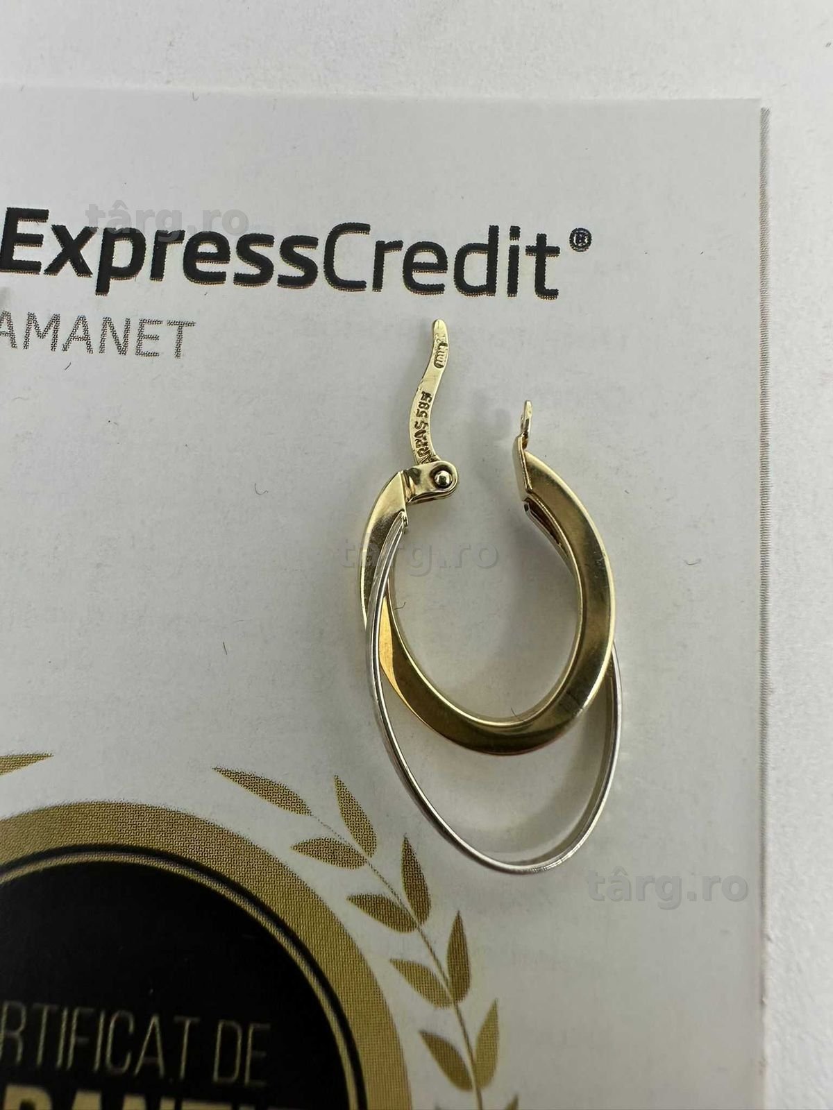 Cercei 14k 2.04g ( Galata B7734.1 ) Garantie 2 ani! 3