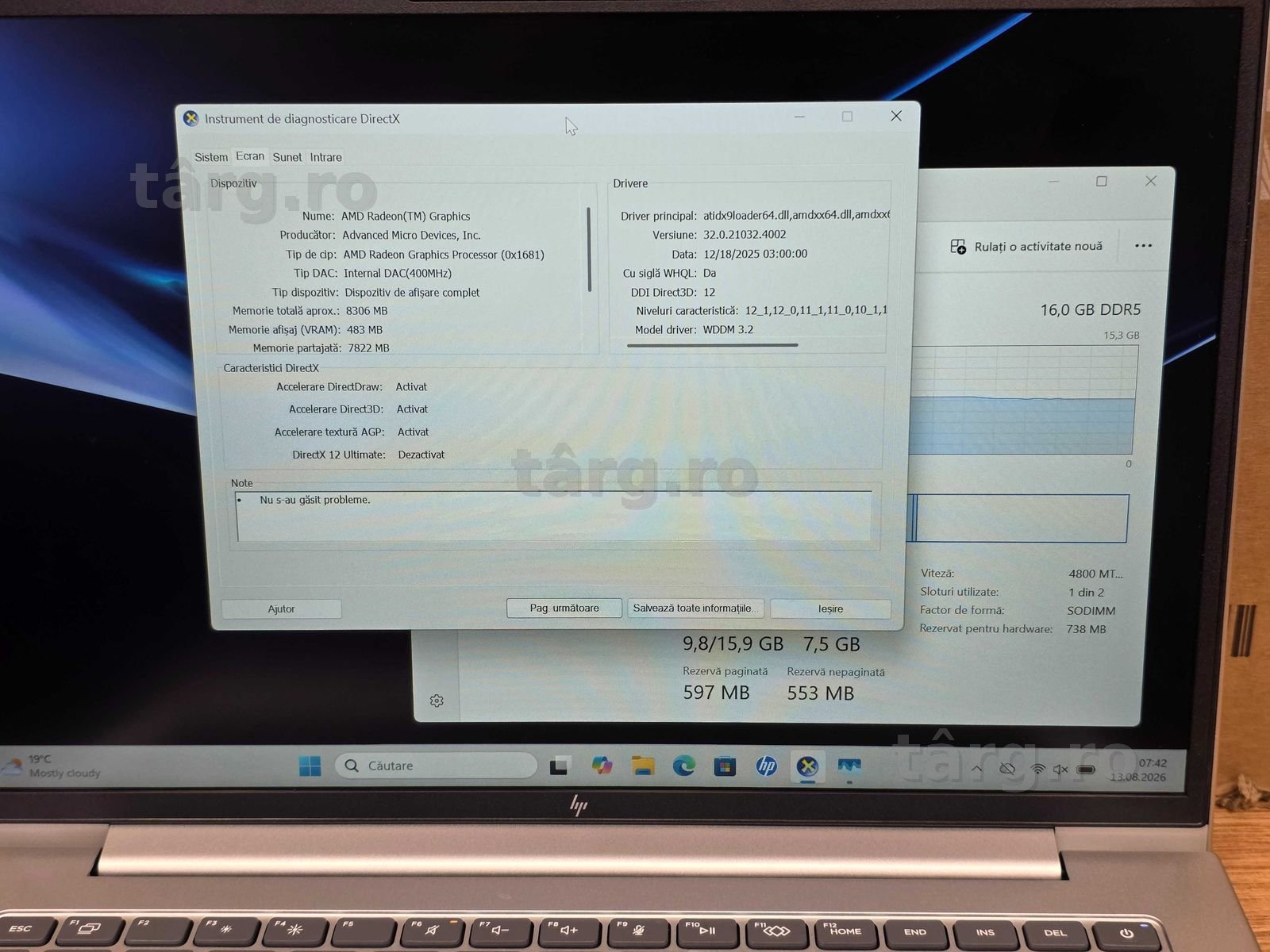 Hope Amanet P10/Laptop HP ProBook 645 Ryzen 5 7535U 16GB RAM DDR5 4
