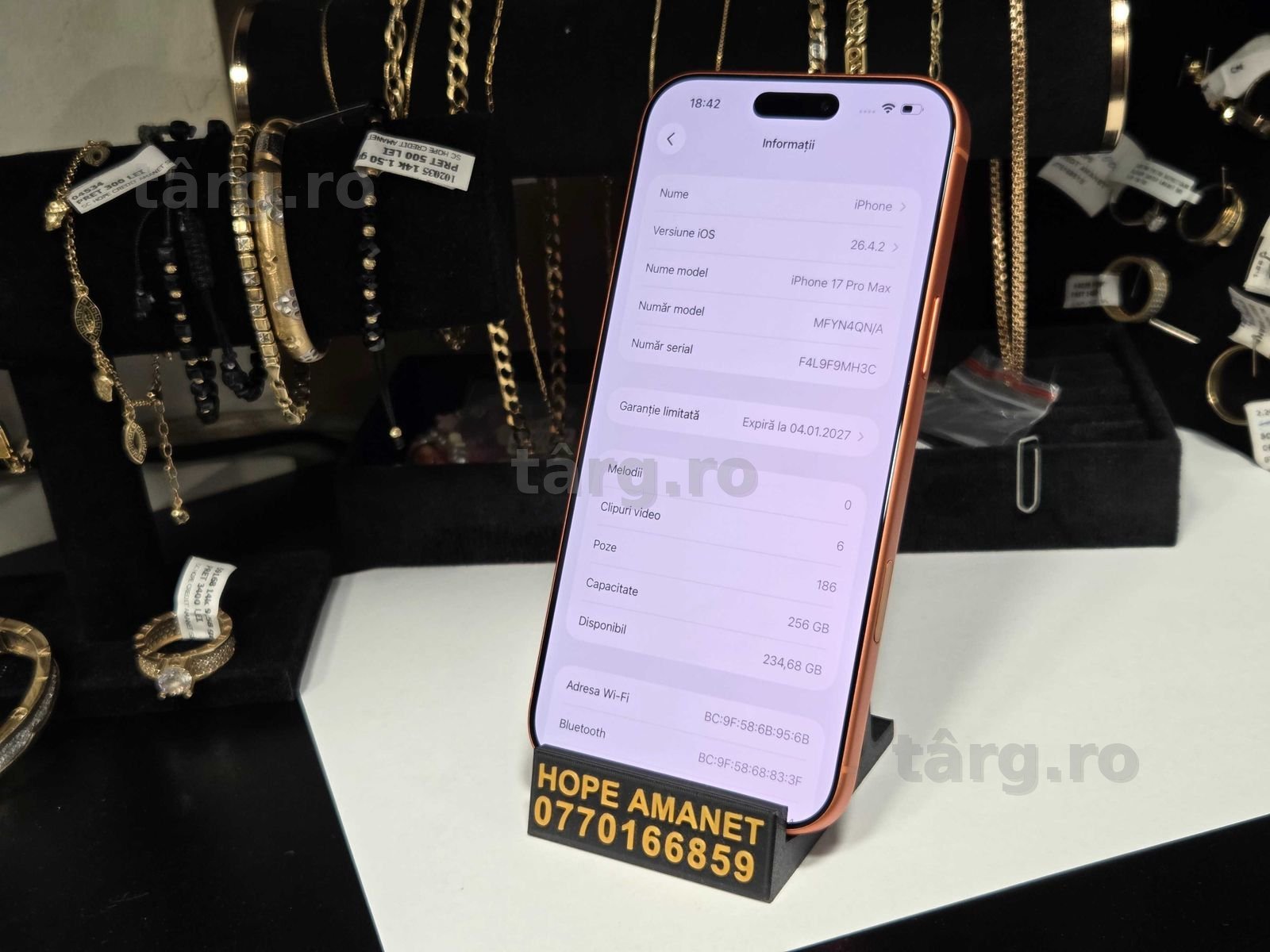 Hope Amanet P10/iPhone 17 Pro Max 256GB Garantie Apple 4