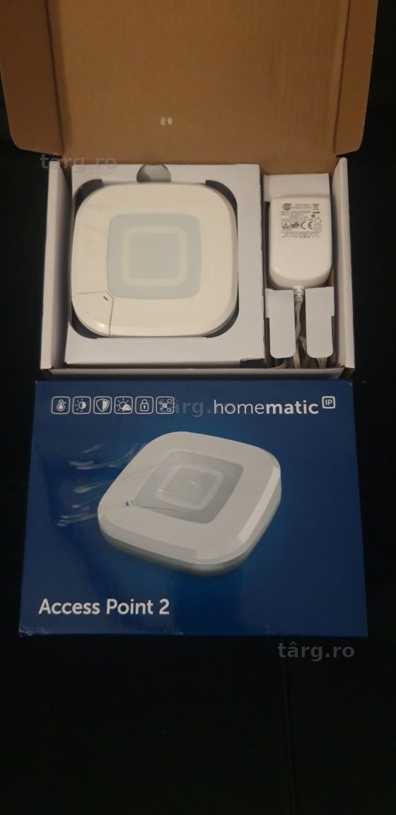 Punct de acces Homematic IP HomeMatic 2 (HmIP-HAP2) alb, Pentru configurarea și controlul sistemelor IP Homatic