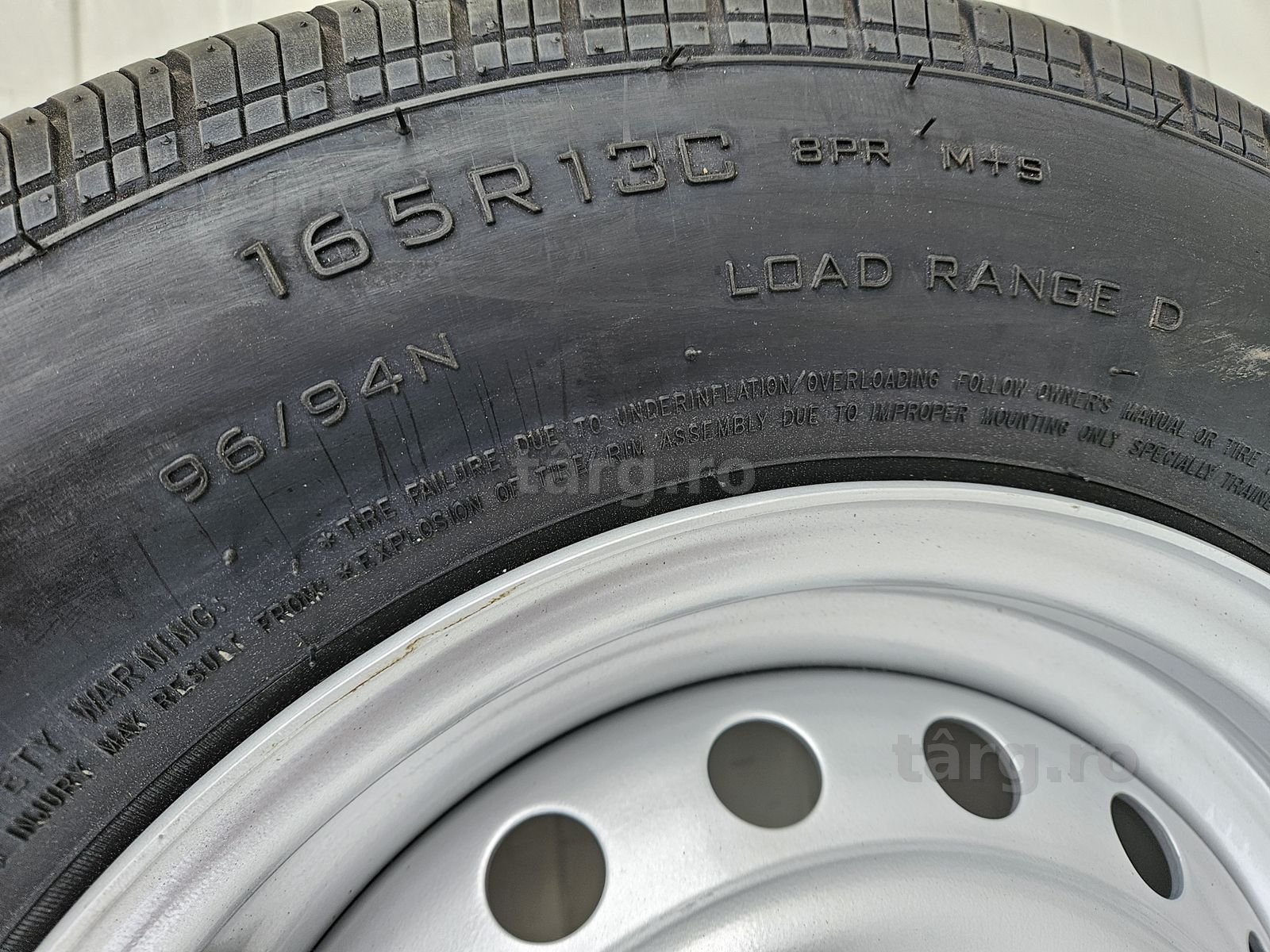 Roata completa SECURITY 165 R13C, 96N, Janta 4.5Jx13, 4/57/100, ET30 2