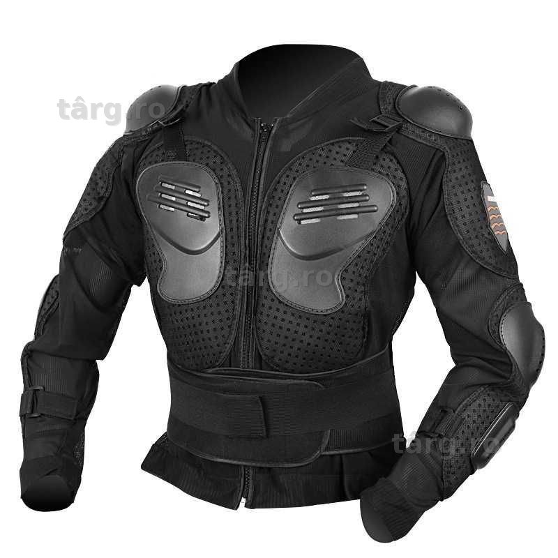 Armura de Protectie Moto, Rezistenta, Respirabila, Absorbtie a Socurilor, Pentru Moto Scuter, Motocross Negru Marimea M