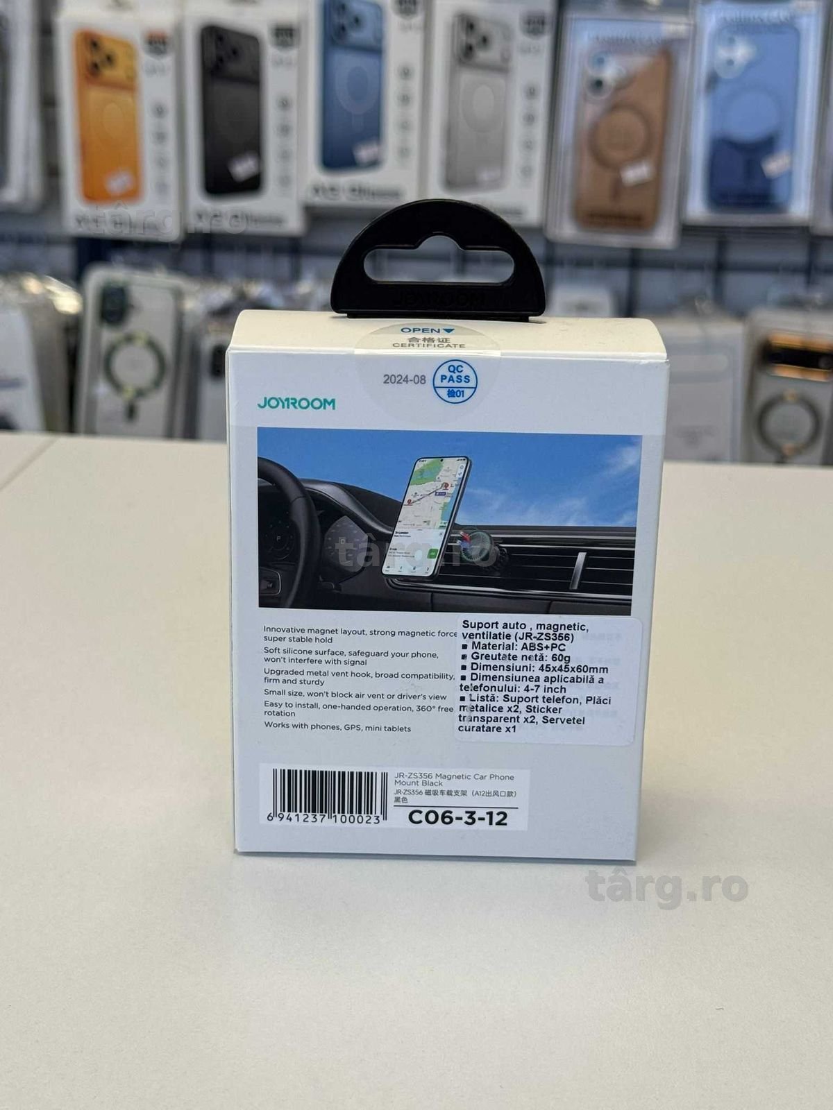 Suport auto Magnetic pentru Grila ventilatie, MagSafe, Rotativ, Negru 3