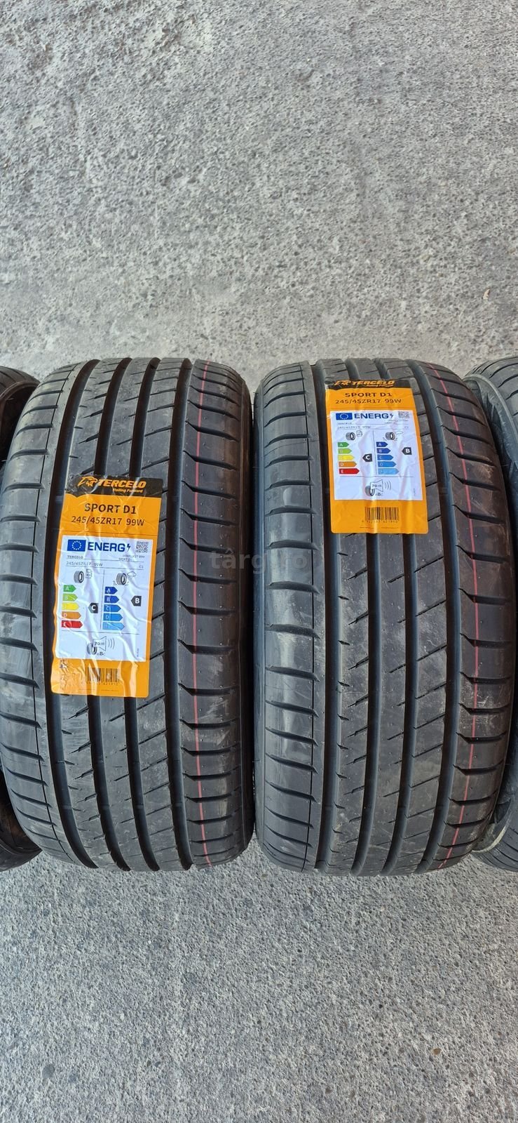 4 anvelope vara noi Tercelo 245/45/17,dot 2025.Pretul este pe bucata. 2