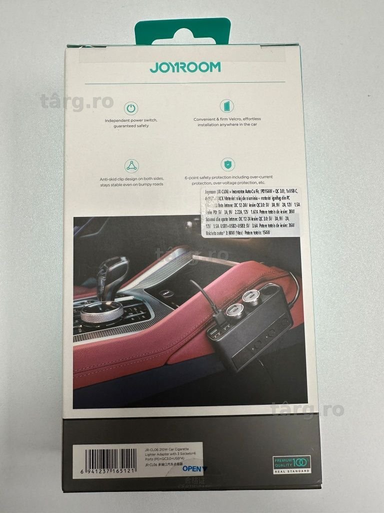Adaptor / Triplu Bricheta auto Fast Charge 2