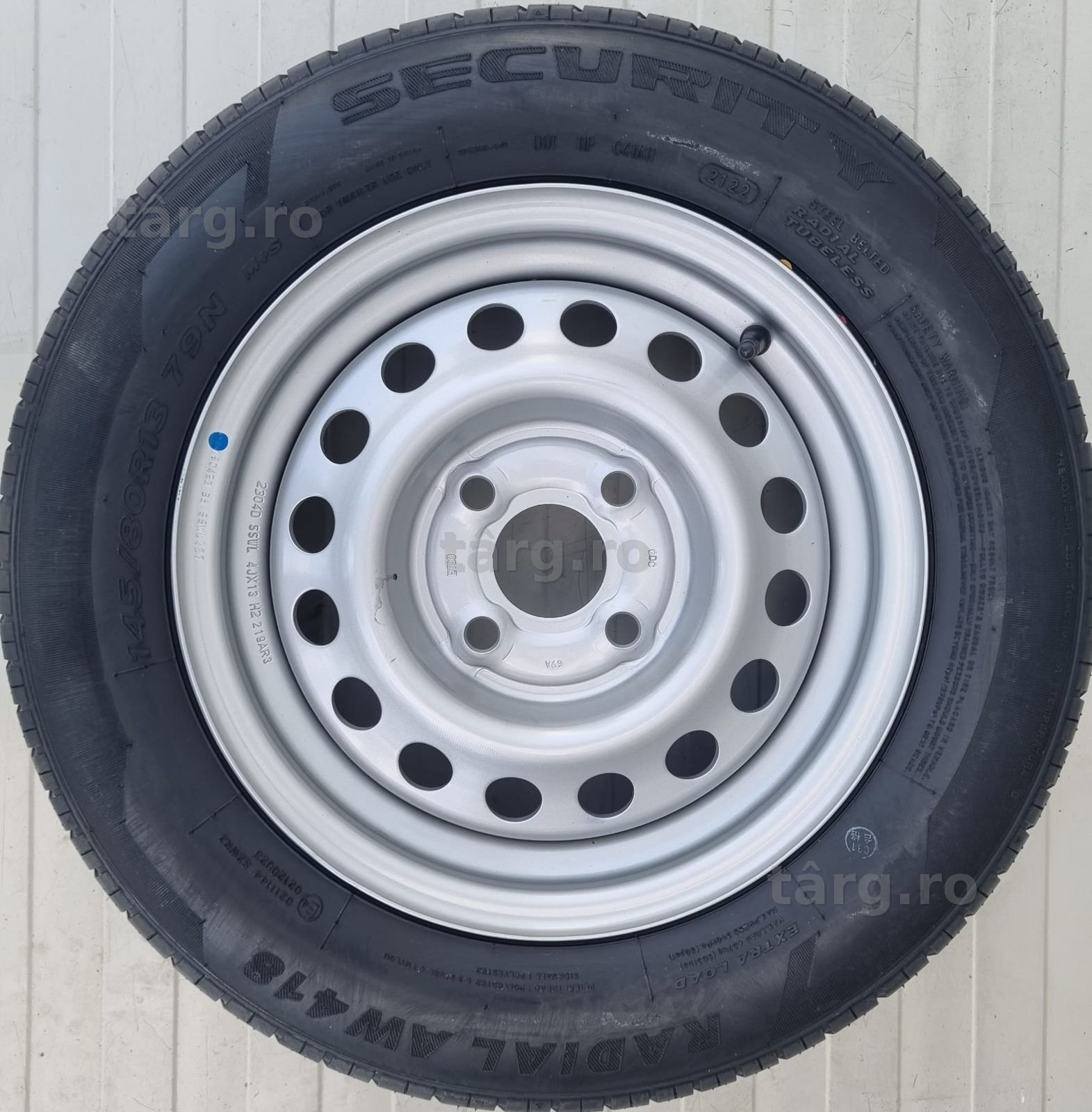 Roata 145/80 R13 79N, Anvelopa Security M+S pe Janta 4Jx13