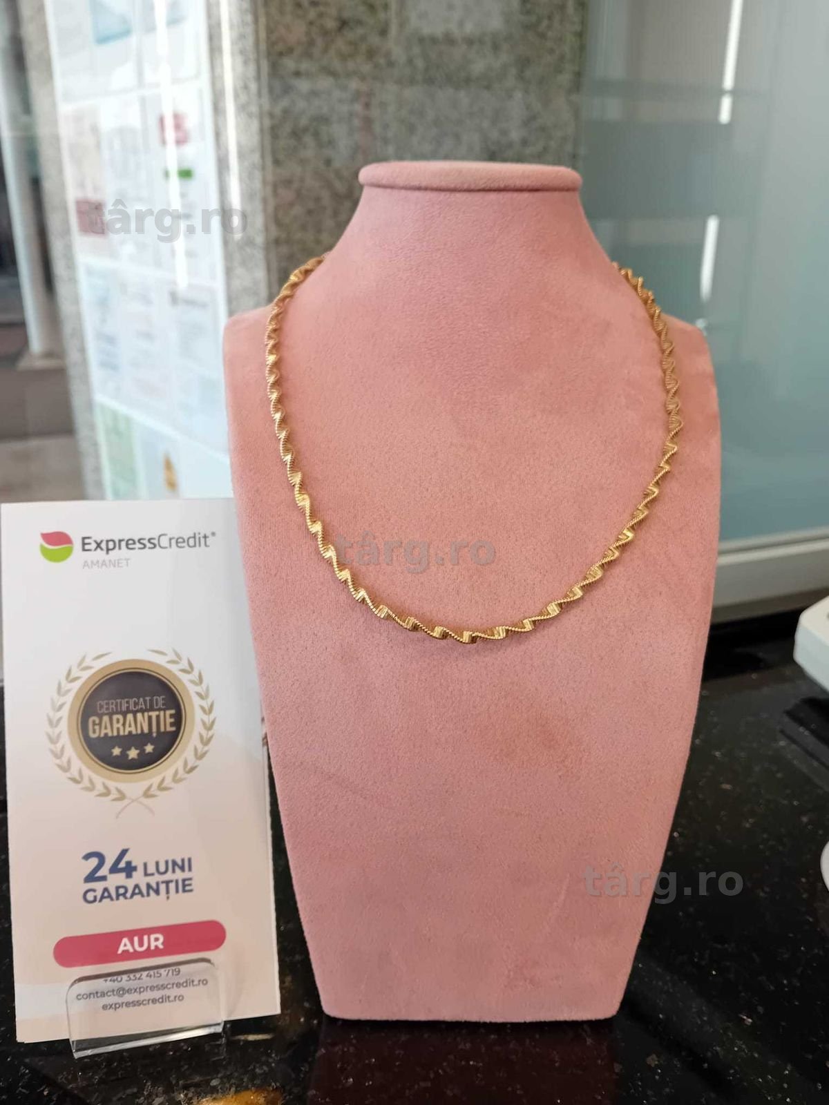 Lant aur 14k 12.22g 43cm (Iulius Mall)(B-393.5) Garantie 2 ani!