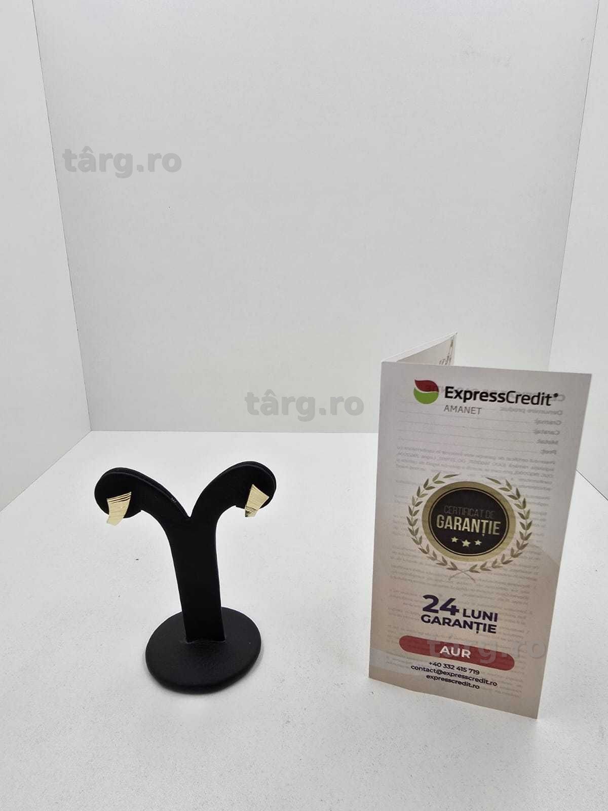 Cercei aur 14K 1.46gr (Ag25 Belvedere B.41998.1)-Garantie 2 Ani!